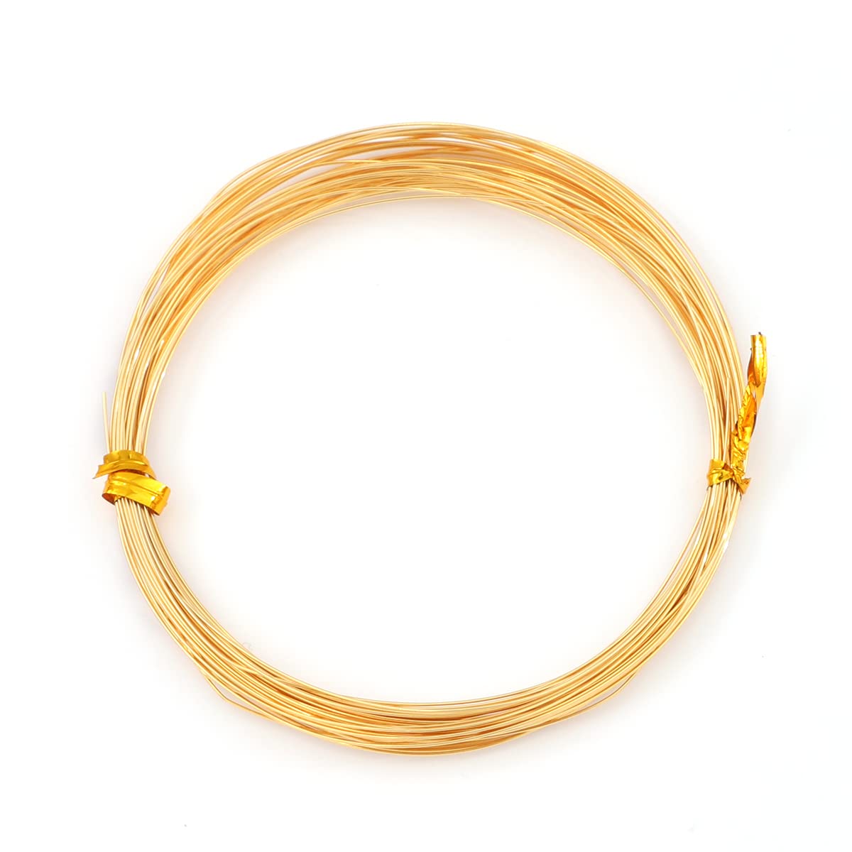 BEADIA 18K Gold Plated Wire 0.4mm 10 Meters Bead Cord for Bracelet Necklace Charm Beading Jewelry Making Findings