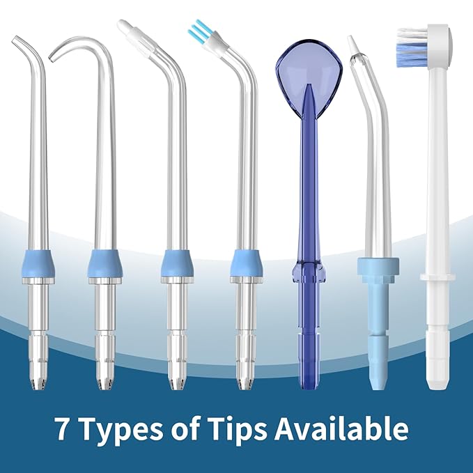 Replacement Heads for Waterpik, Replacement Picks for Water Pik Water Flosser (8 Classic Jet Tips + Storage Case + Travel Case)