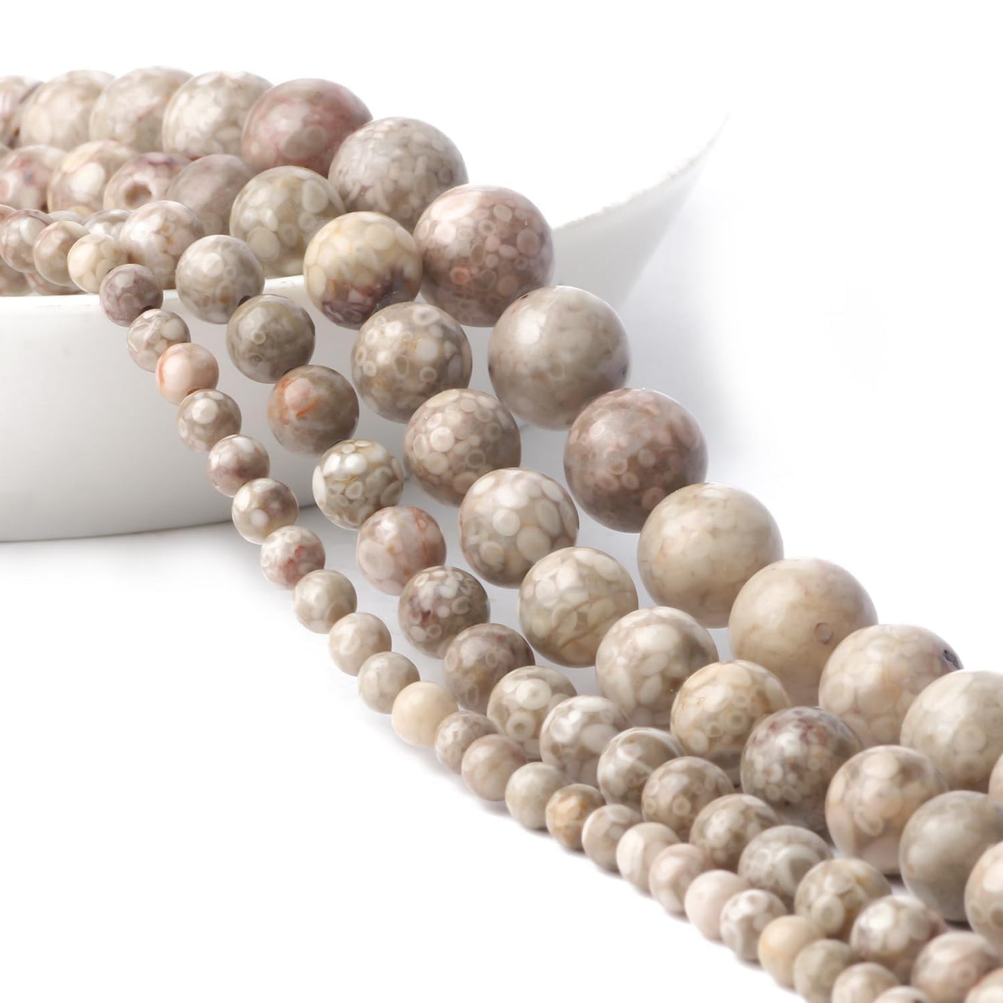 Yochus 60pcs Polish Maifanitum Beads，6mm Healing Power Natural Stone Round Loose Gemstone Beads for Jewelry Making Earring Necklace DIY Crafts