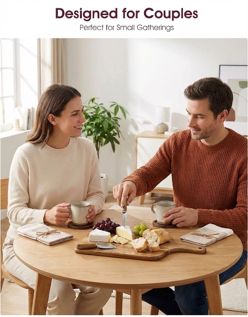 GleeNflux Charcuterie Board Gift Set, 9-Piece Acacia Wood Cheese Board with Knife Set, Elegant Serving Tray with Accessories, Gift Ready for Couples, Housewarming & Wedding
