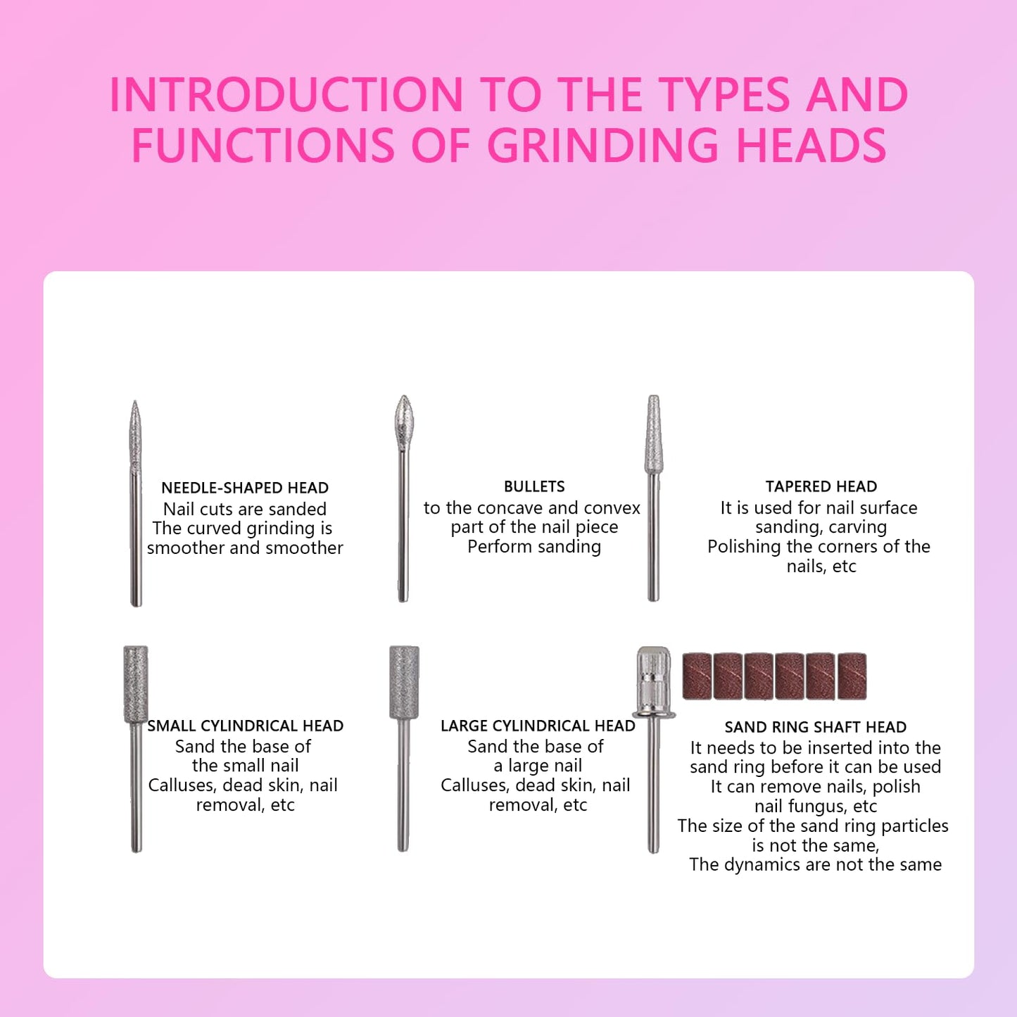 SUILU Electric Nail Drill File Professional,30000 RPM Portable Nail Drill Machine Kit Manicure Pedicure Tools Polishing Set with Nail Drill Bits Sanding Bands ﻿ (Dazzling Purple)