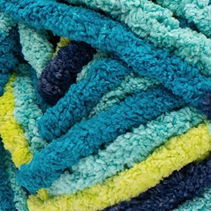 Bernat Blanket Extra Seaside Brights Yarn - 10 Pack of 300g/10.5oz - Polyester - 7 Jumbo - 97 Yards - Knitting/Crochet