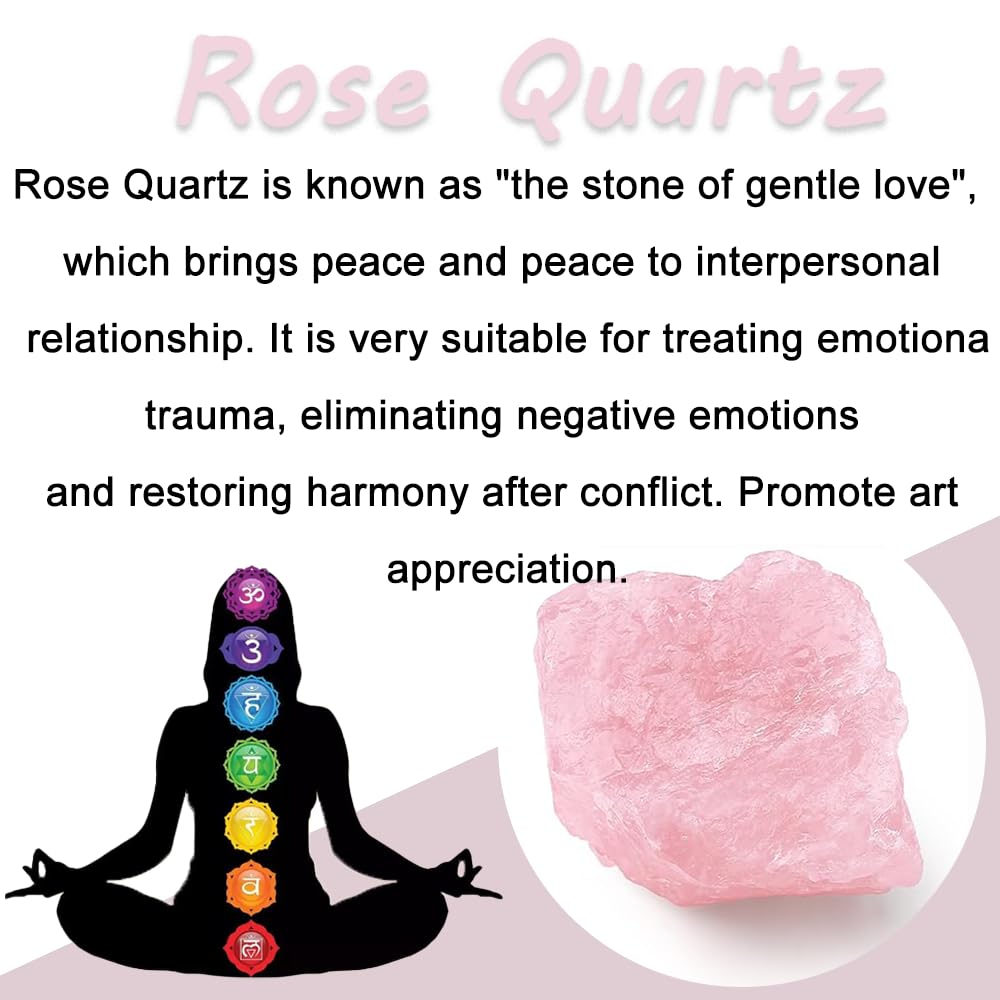 2PCS Natural Raw Stone Healing Crystals Bulk, Gemstones for Reiki, Meditation, Home Decor, Garden Fountain Rocks (Rose Quartz)