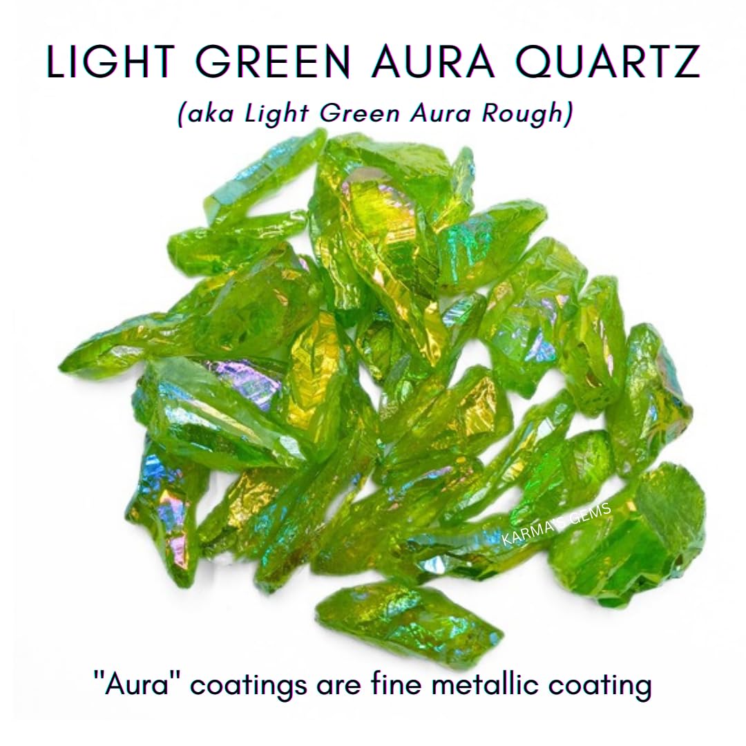 Crystals, Rocks, Jade, Crystals and Healing Stones, Witchcraft Supplies, Healing Crystals, Stones, Healing Stones, Rock Collection, Agate, Raw Stones (Light Green Aura Quartz, 2 Pcs)