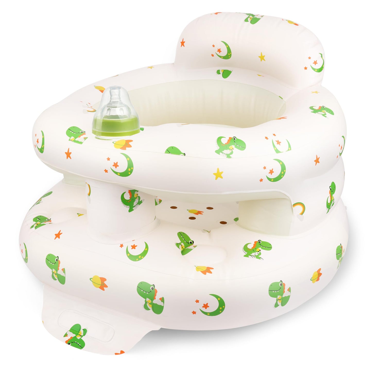 Windspeed Inflatable Baby Seat for 4 to 36 Months with Built-in Air Pump Infants Sit Me Up Floor Seat for Baby Inflatable Sitting Up Chair with Back Support for Learning Sit/Feeding