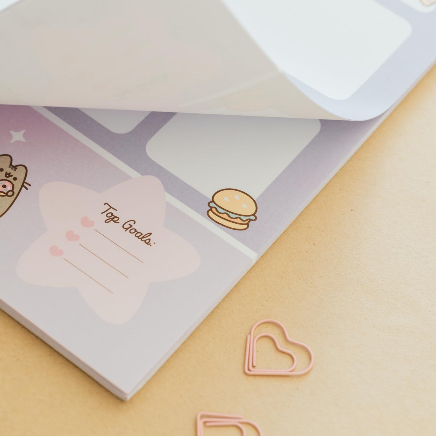 To Do List Notepad Pusheen Calendar A3 | Daily, Weekly Planner | ADHD Planner Pad | 54 Tear-Off Sheets 90 gsm | Pusheen Stationery | Improve Productivity | Task Planner