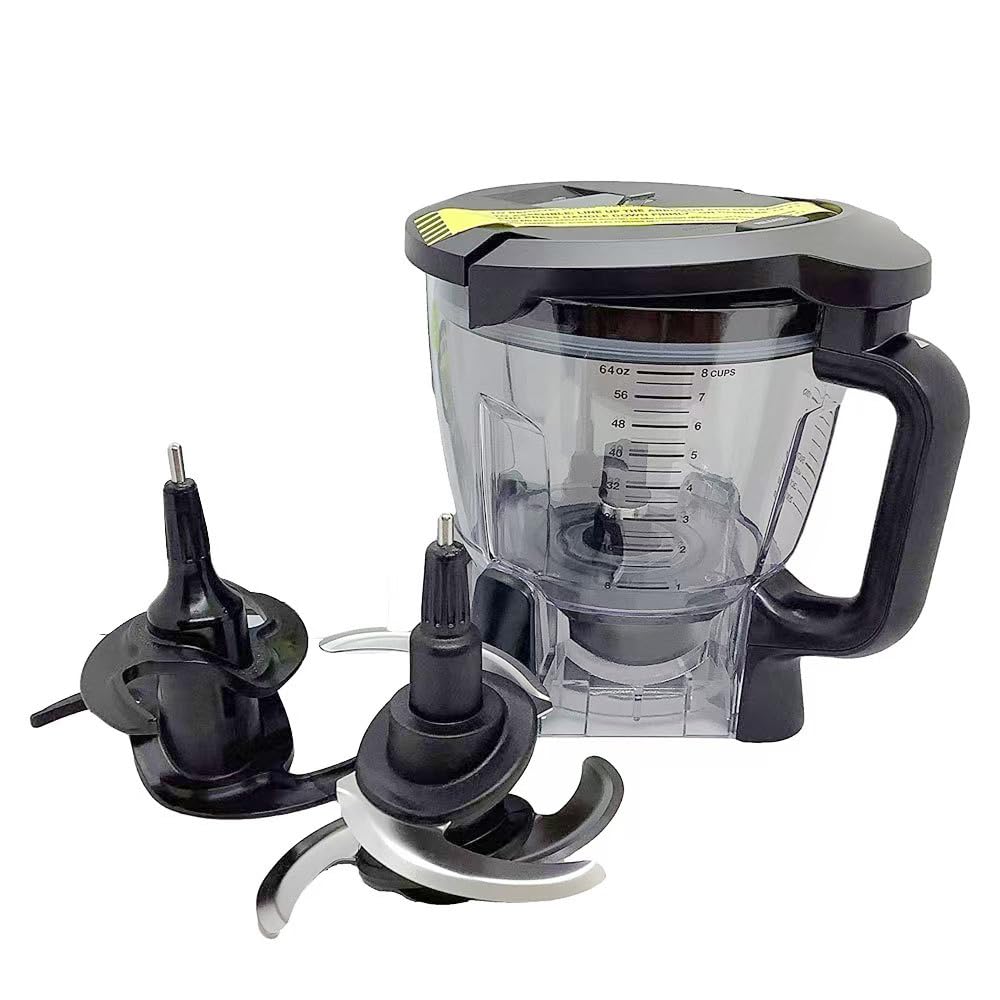 4 Blade Ninja Blender Blade Replacement Parts Compatible with 64oz(8Cup)72oz(9Cup) Food Processor Bowl Ninja Blades Auto iQ Chopping Blade 319KKU770 for Pitcher BL681A BL682 BL770AMZ and More