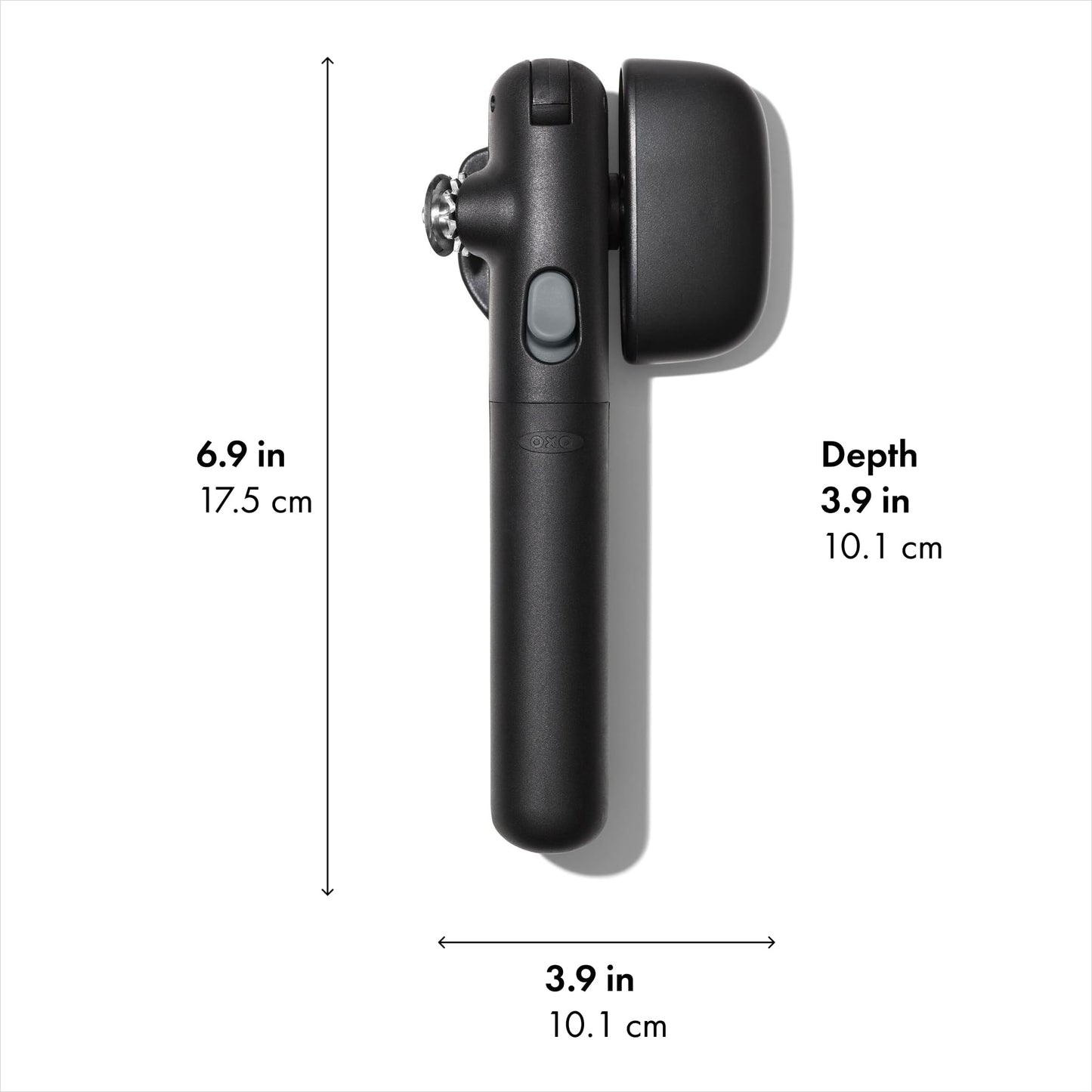 OXO Good Grips Lock & Go Can Opener, Manual Can Opener with Locking Arms and Easy-Release Button, Handheld Kitchen Gadget, Compact Kitchen Utensil for Everyday Use