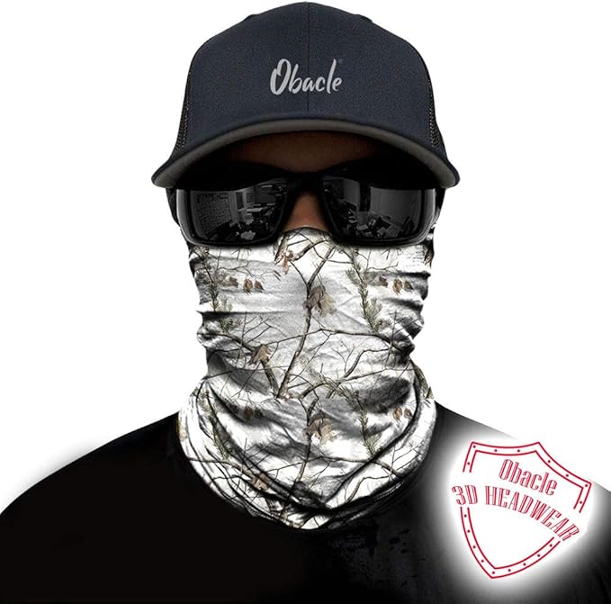 Obacle Neck Gaiter Face Mask Bandana for Dust Wind Sun Protection for Men Women