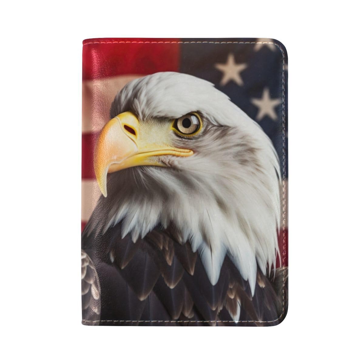 Nander American Flag Eagle Leather USA Passport Holder Cover Travel Wallet Case Protector