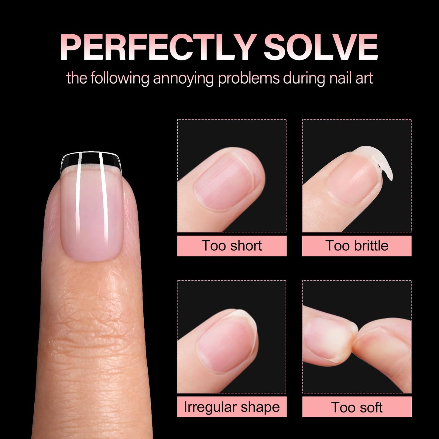 AILLSA Extra Short Square Nail Tips - 15 Sizes 120pcs Half Matte False Nail Tips Pre-shaped Short Nails Tips, Acrylic Fake Press on Gelly Tips for Gift