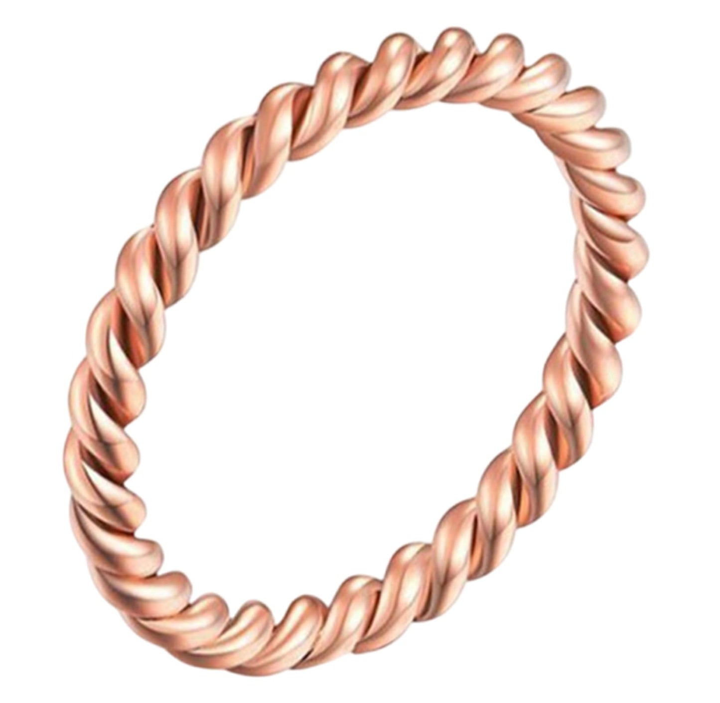 FAICAEIRI Pure Copper Tensor Rings, Twisted Twist Ring Jewelry for Men and Women (8)