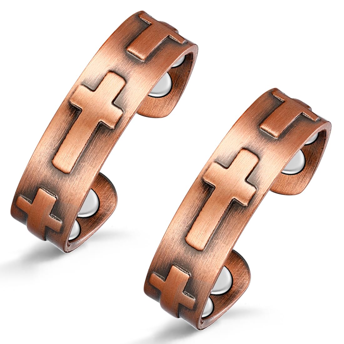 Vicmag Copper Magnetic Ring for Women, Ladies Fingers Thumb, 100% Solid Pure Copper Jewelry Gift