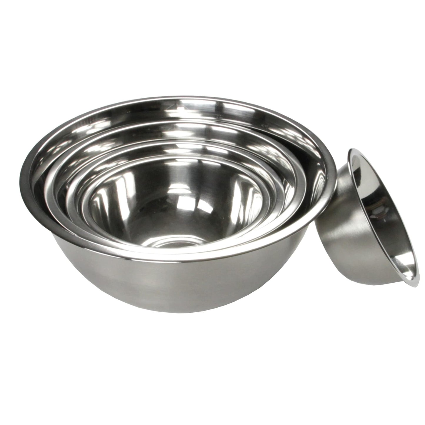 Chef Craft Brushed Mixing Bowl, 5-Quart, Stainless Steel