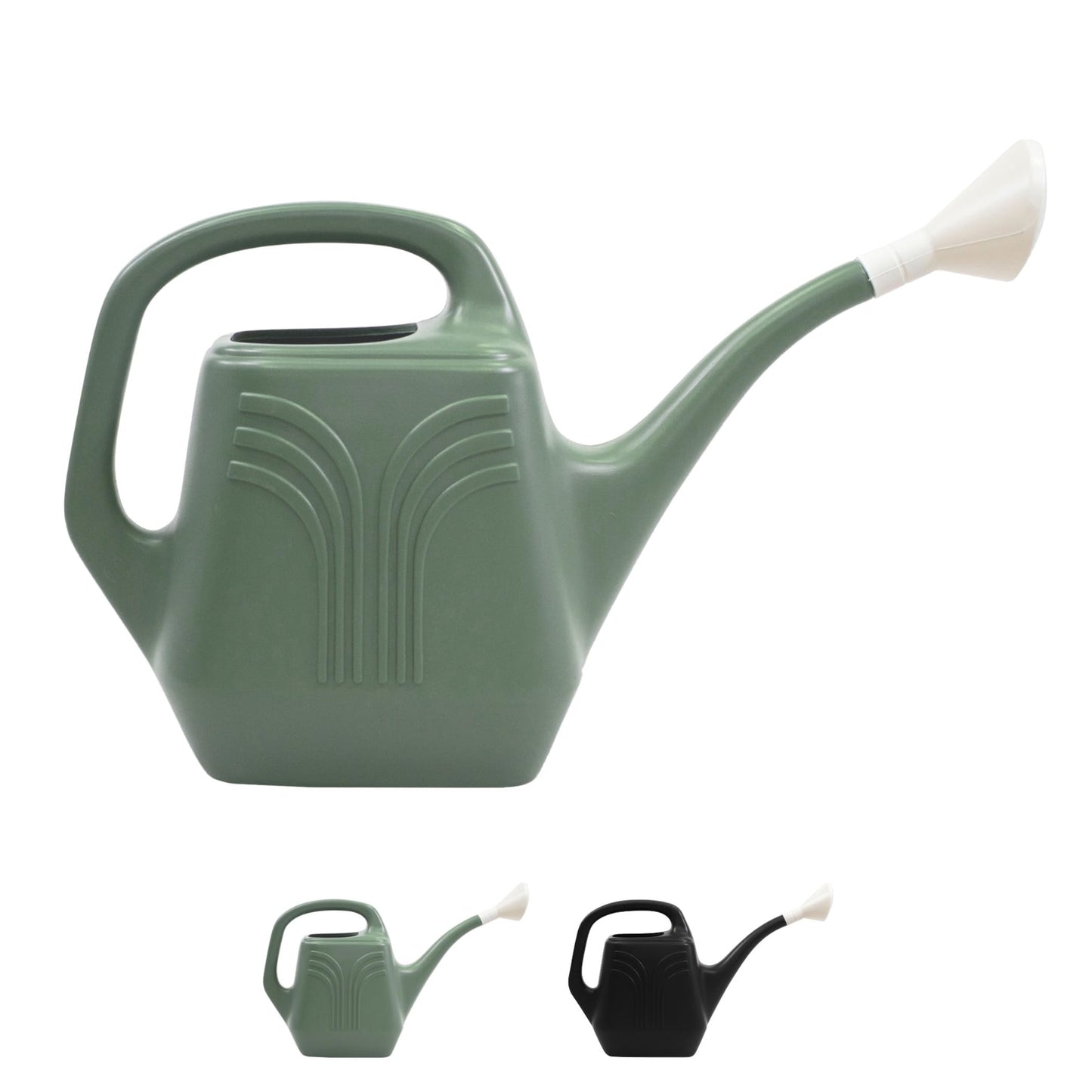 Bloem Promo Removable Nozzle Spout, Indoor/Outdoor Use Resin Watering Can, Basil Green, 2 Gallon Capacity