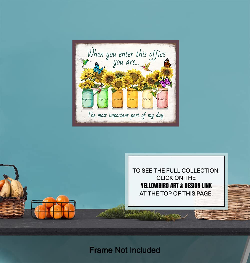 Inspirational Posters For Office 11x14 - Inspirational Quotes Office Wall Decor - positive affirmation Home Decor - Teamwork Posters - Entrepreneur Gifts - Motivation Poster - Unframed Print