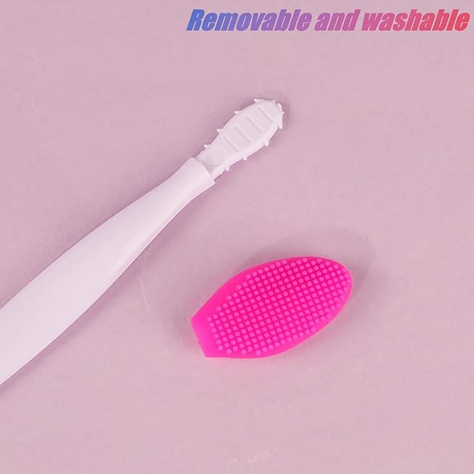 30Packs Double Sided Silicone Lip Scrub Brushes Multicolor Soft Cleaning Exfoliating Lip Brush Tool for Smoother,Softer,Brighter,and Healthier Lip