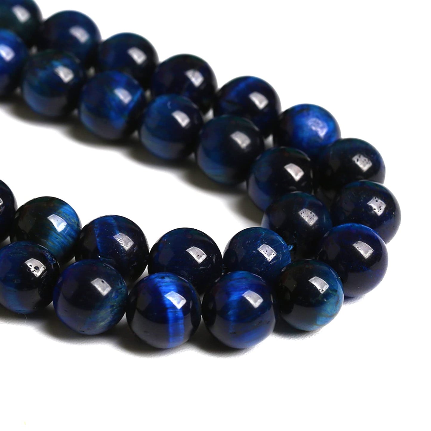 6mm 60pcs Natural Stone Multi Lapis Blue Tiger Eye Stone Beads for Jewelry Making DIY Bracelet