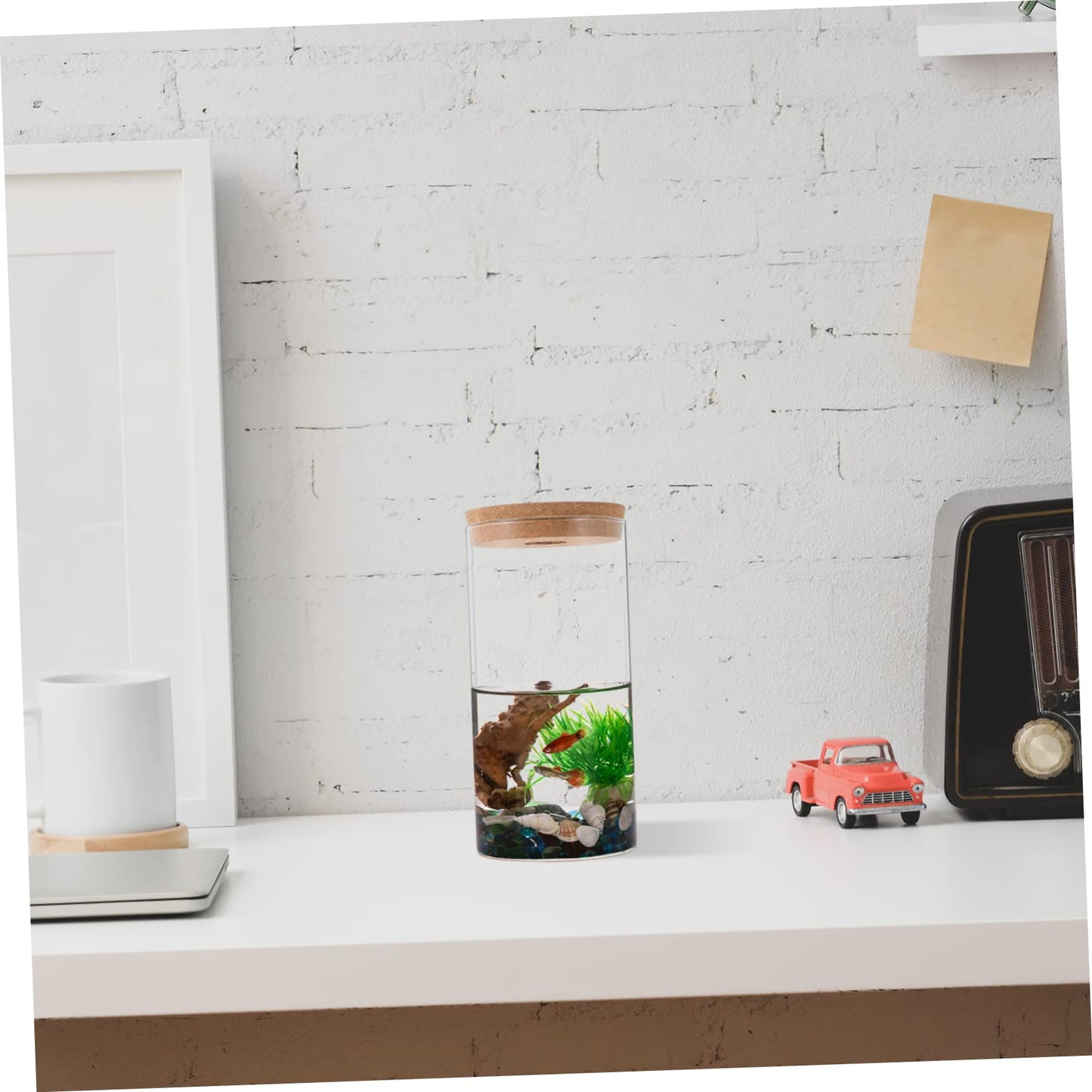 YARNOW High Borosilicate Glass Terrarium Air Plant Holder DIY Micro Landscape Bottle Home Decor Moss Plant Container