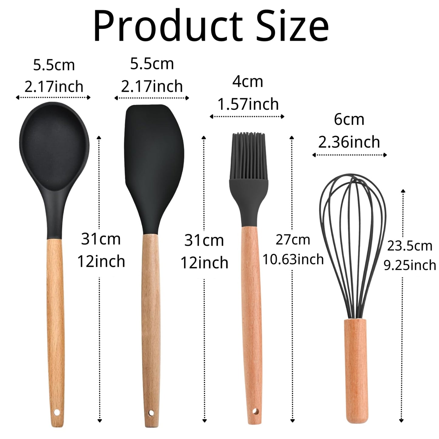 Personalized Kitchen Gift Set 4-Pcs with Kraft Box, Custom Engraved Text Unique Housewarming Gifts Set, New Home Wedding Bridal Shower Hostess Birthday Gifts for Women