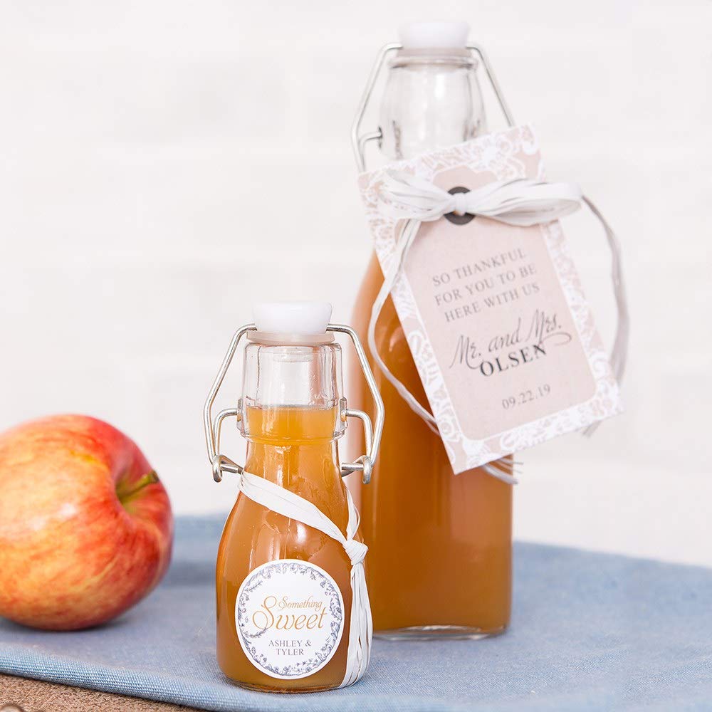 WEDDINGSTAR Mini Swing Top Glass Bottle - 2 1/2oz (70ml) (6)