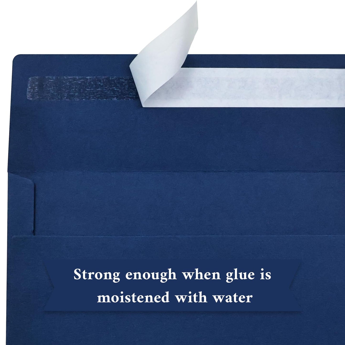 100 Pack #10 Business Envelopes, Navy Blue Standard Envelopes Self Seal, Letter Size Mailing Envelopes for Checks Letters Invoices Statements Birthday Graduation Wedding,4 1/8 x 9 1/2 Inch