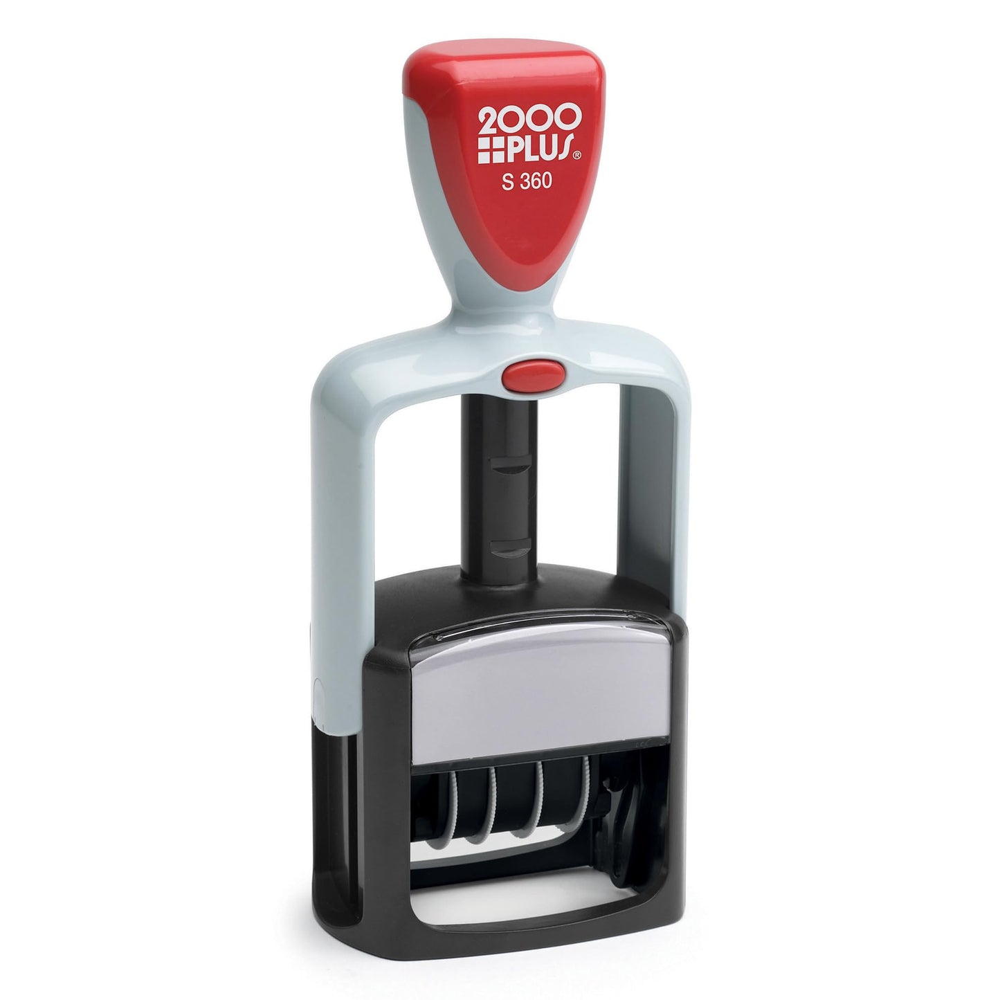 2000 Plus® Self-Inking Date and 4 Phrase Stamp, Blue/Red