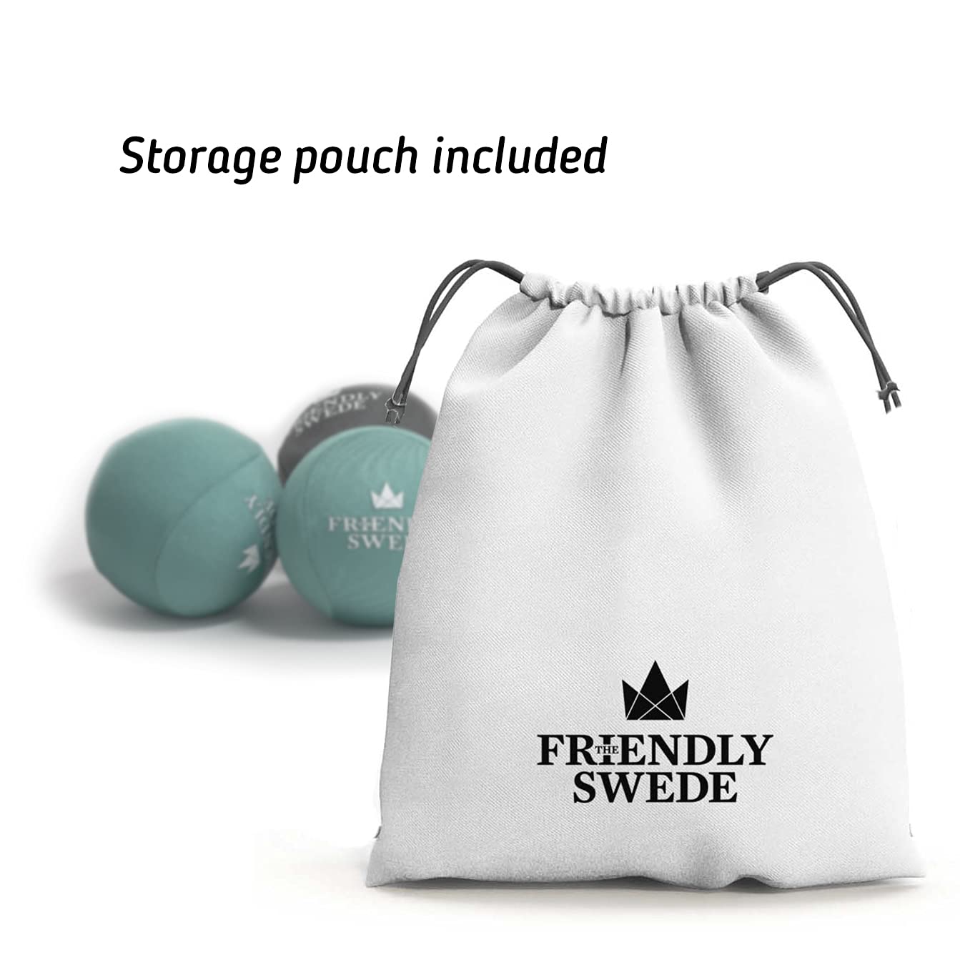 The Friendly Swede Stress Balls for Adults — 4 Pack of Squeeze Balls for Grip Strength Training, Stress Relief & Hand Therapy - Hand Exercise for Grip Strength with 2 Resistance Levels