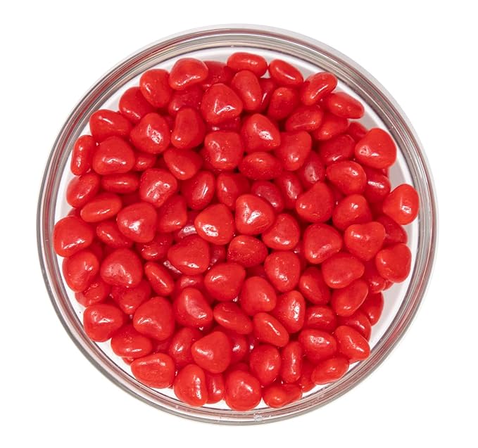 Planet Sweets Imperial Cinnamon Hearts Hard Candy 1.5 Pounds Valentine's Day Bulk Spicy Candies