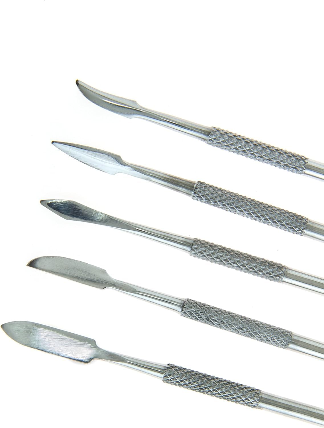 SE 12-Piece Stainless Steel Wax Carvers Set, Wax & Clay Sculpting Tools, Double Ended Carving Kit for Modeling, Sculpting and Shaping, Silver - DD312