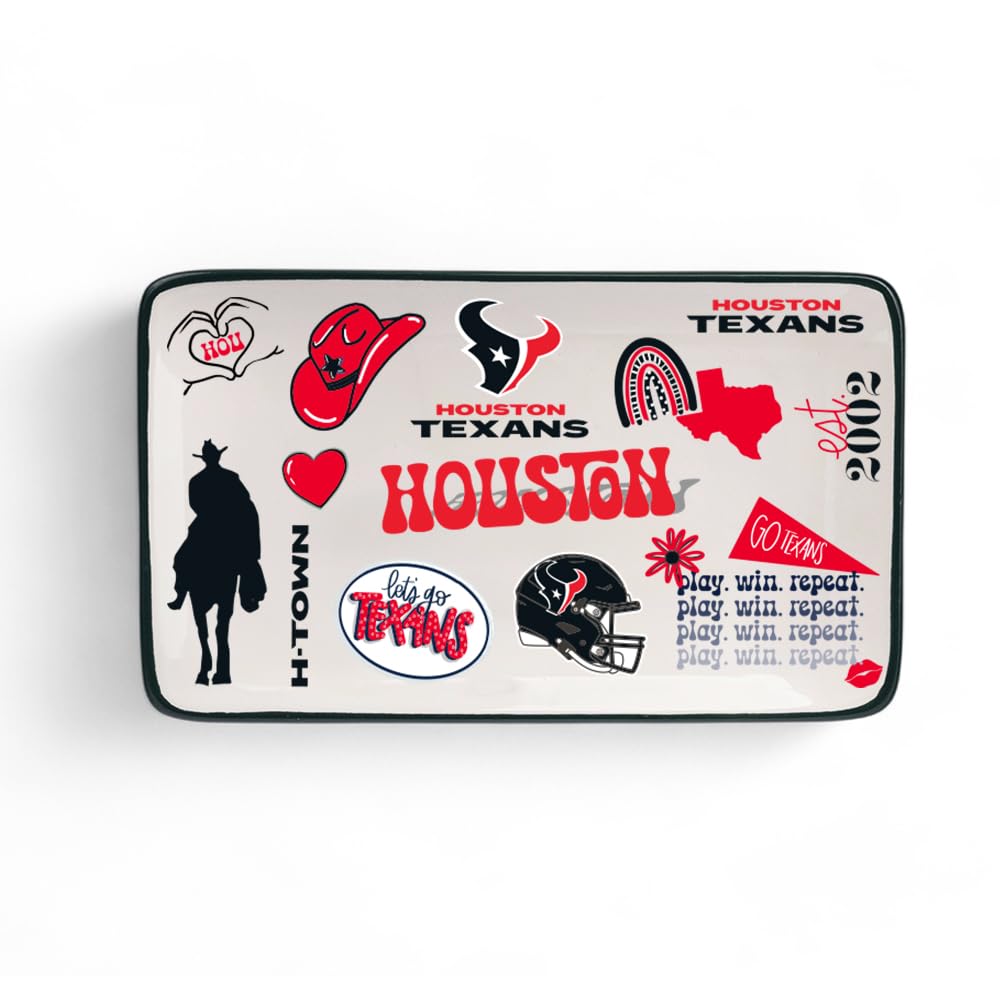 The Memory Company Officially Licensed NFL - Houston Texans Team Spirit Trinket Tray