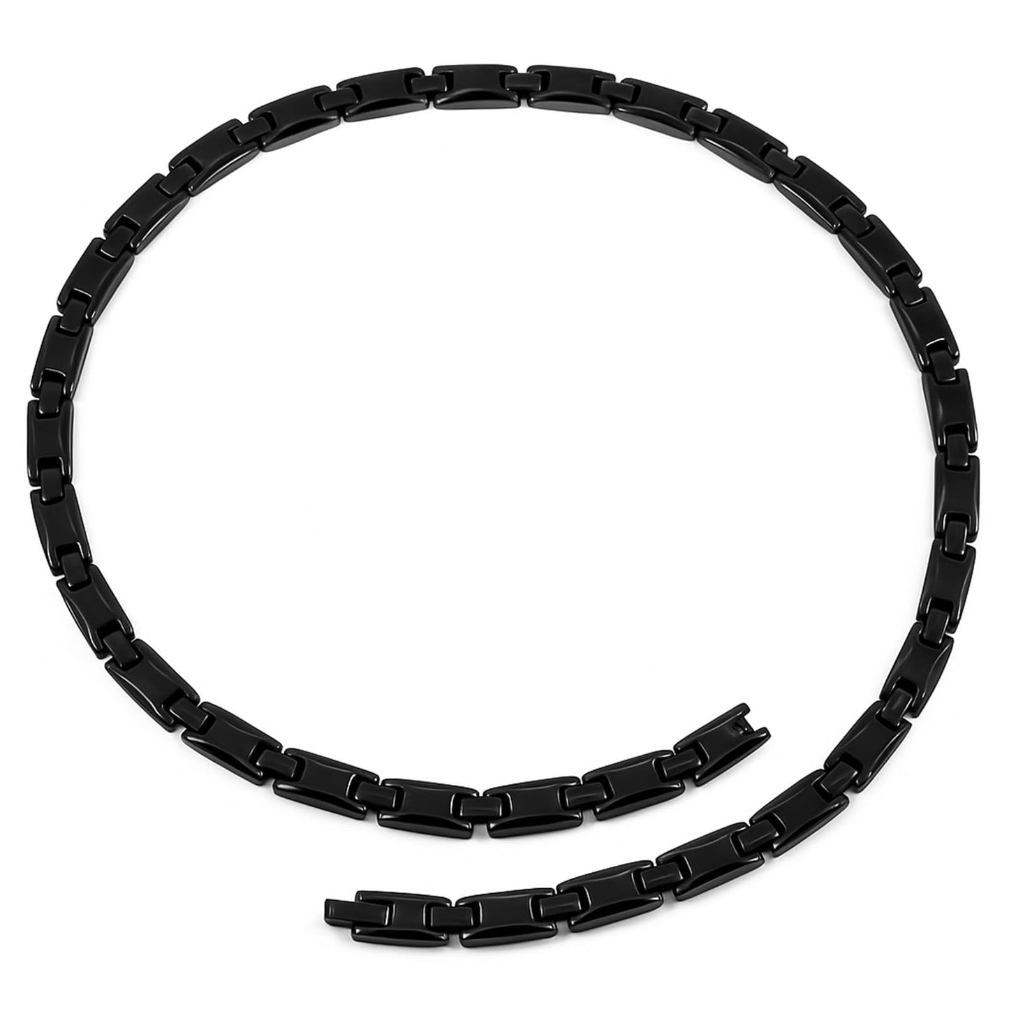 KYOSI Titanium Magnetic Necklace for Men Magnet Jewelry Mens Womens Necklace Unisex Links 22 inches Adjustable Size