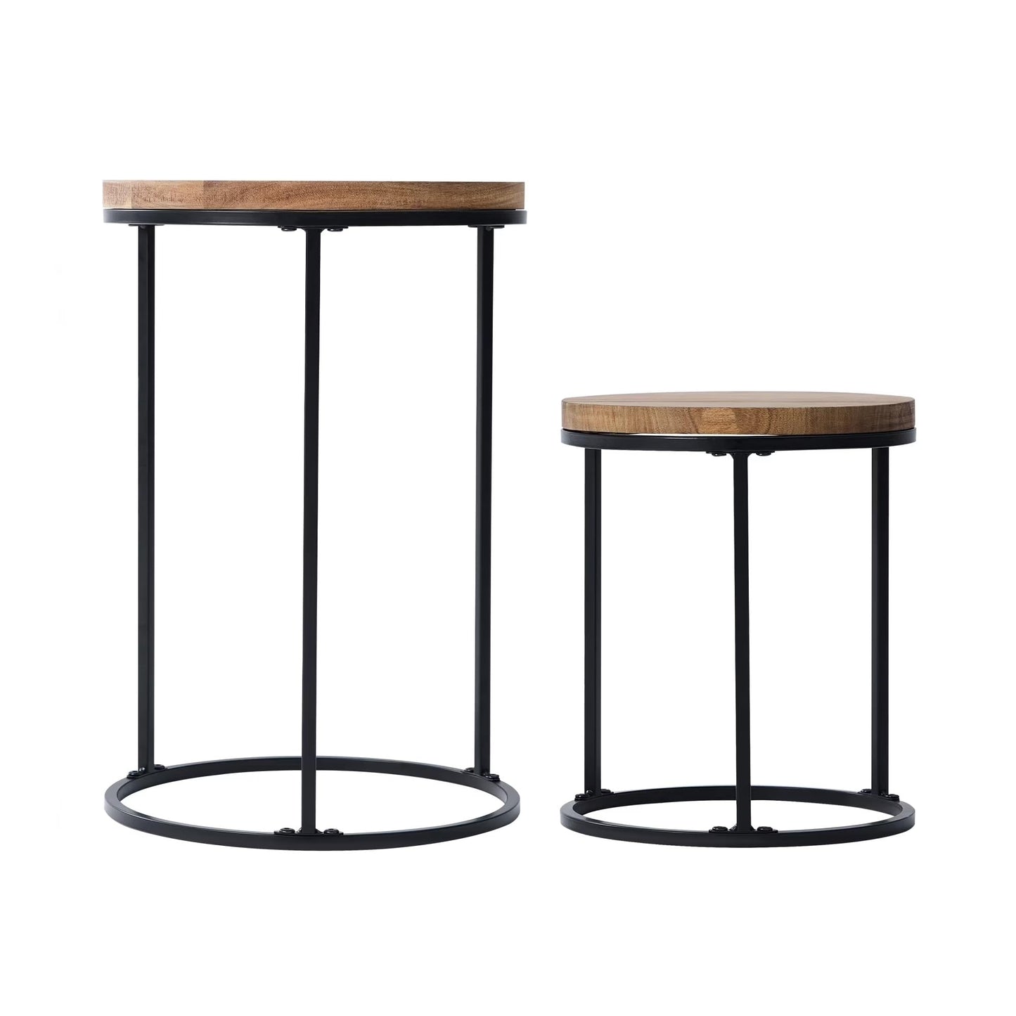 CZTGNMI 2 Pack Acacia Wood Plant Stands Patio Balcony Plant Display Must-Have