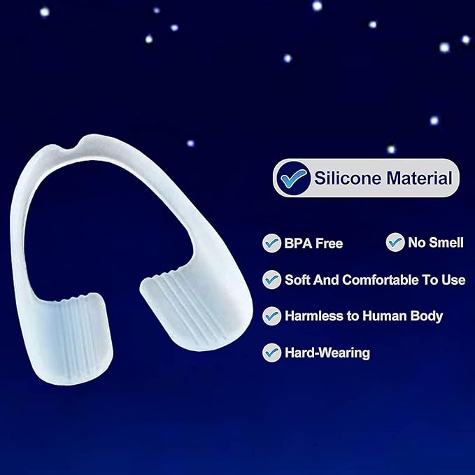 Mouth Guard Teeth Nighttime Protection 16 Count Mouth Guard for Grinding & Clenching Teeth with Hygiene Case | BPA Free Ready to Wear, Sleep Well, Disposable, One Size Fits All