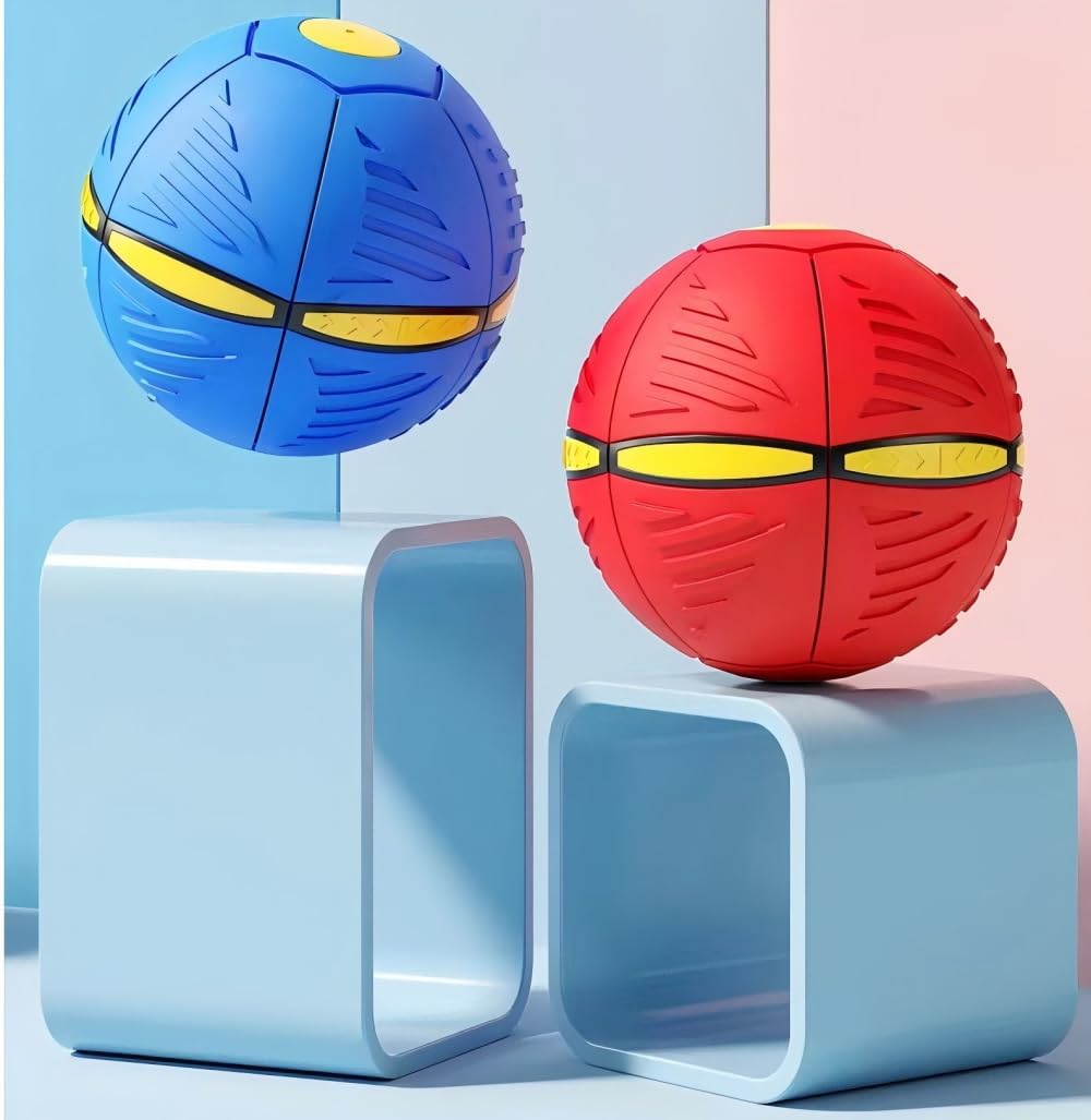 Seiyeje Magic Ball pop-up Bouncing Ball, Glowing and Flashing Bouncing Ball, Suitable for Fun Lighting,can be Played Indoors or Outdoors, Party Gift(2Pack, NO Lights)
