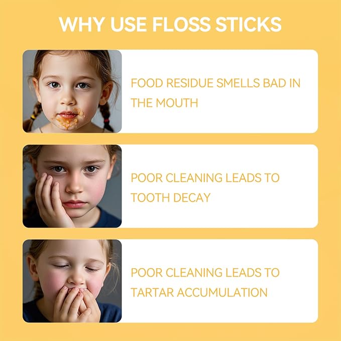 Super Deer Dental Floss Picks for Kids,4 Animal-Shaped Picks, Fluoride-Free, Fun Oral Care in Colorful Floss Sticks Design Ideal for Ages 3+, 200 Count (Pack of 2)