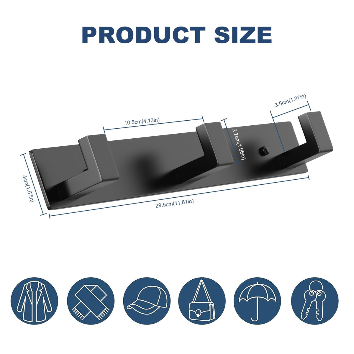 Stainless Steel Wall Coat Rack
