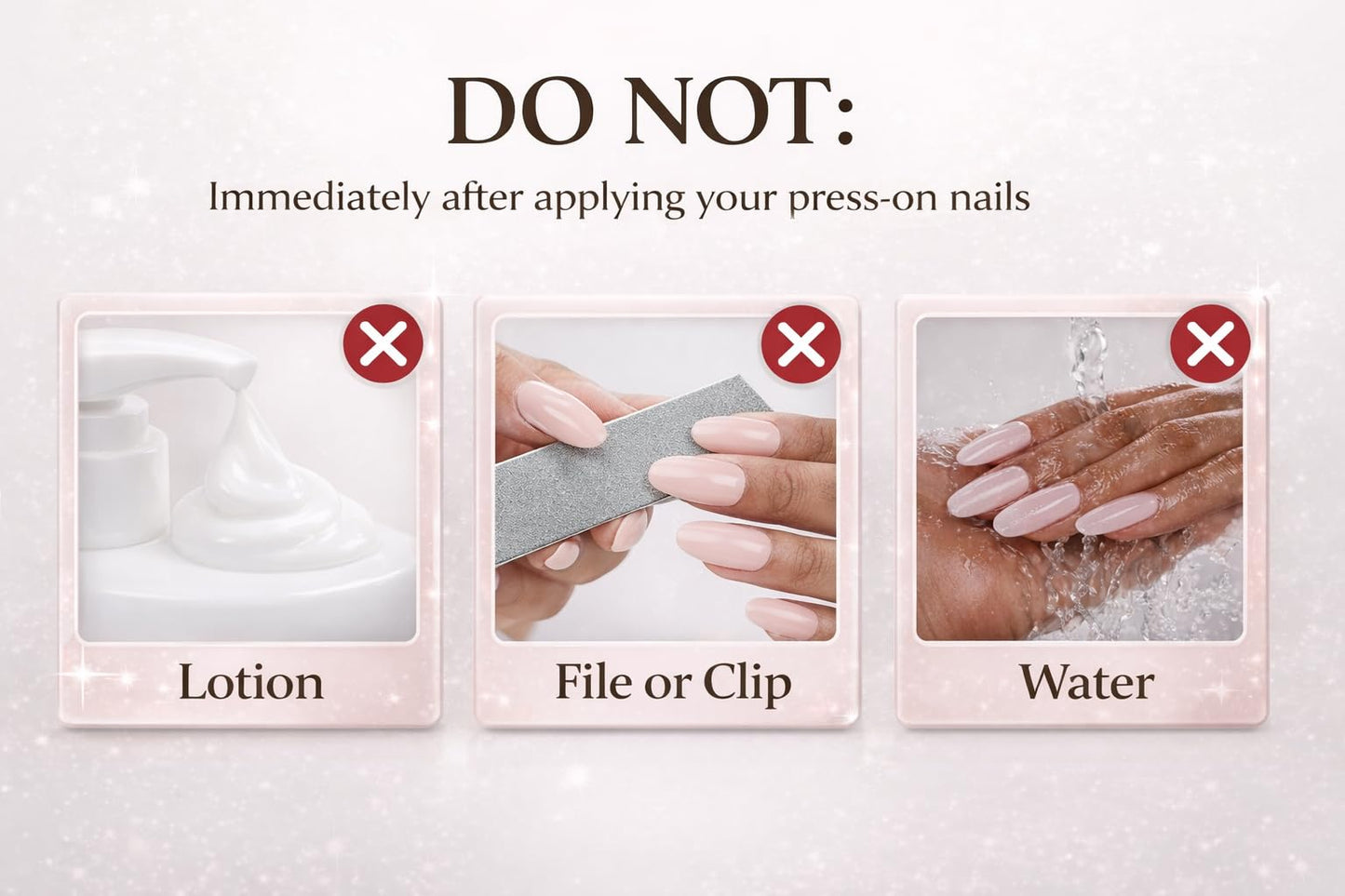 The Beauty Palace Blush Pink Press On Nails – Short Square Oval Shape, Almost Round, Glossy Finish, 24 Nail Pieces Set