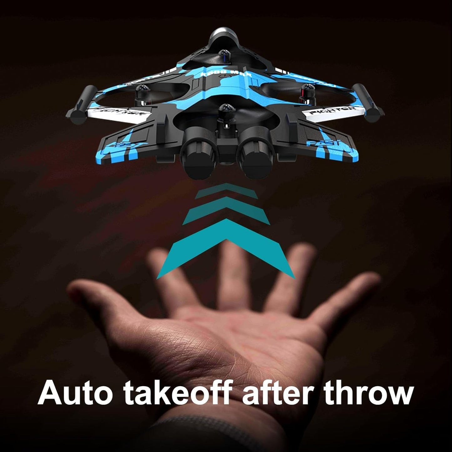 Weavixol RC Plane for Kids, Fighter Jet Drones With Screen On Controller, No Phone Needed, Drone For Kids 8-12 with Camera, Remote Control Plane With Auto Hover, Easy to Fly, RC Airplane Toy Gifts for Kids Boys, 2 Batteries
