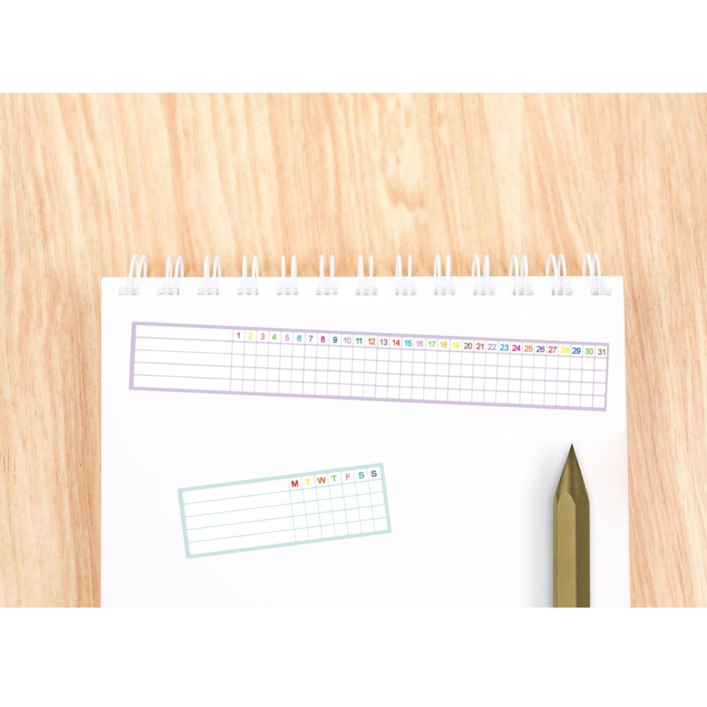 Writable Weekly & Monthly Habit Tracker Stickers,Goals Habits Track Labels for Planners,Scrapbooks,Journa