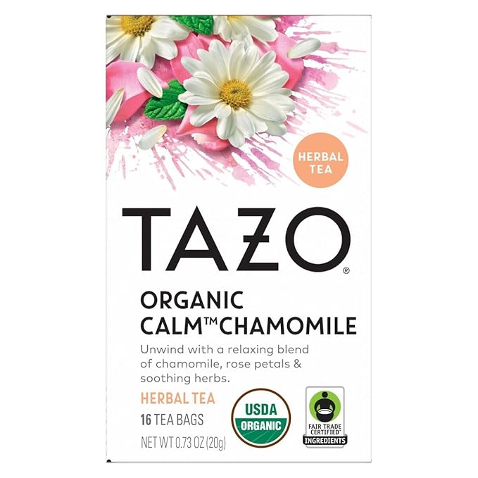 TAZO Tea Bags, Regenerative Organic Zen, Calm Chamomile & Herbal Organic Dream 16 CT (2ea) (Variety Pack)