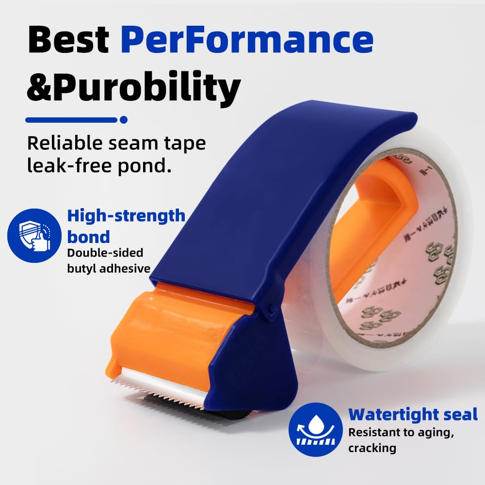 Clear Packing Tape with Dispenser – 6 Rolls,Heavy Duty Packaging Tape for Packing, Shipping & Moving, Effortless Sealing, 1.88" x 56 yd