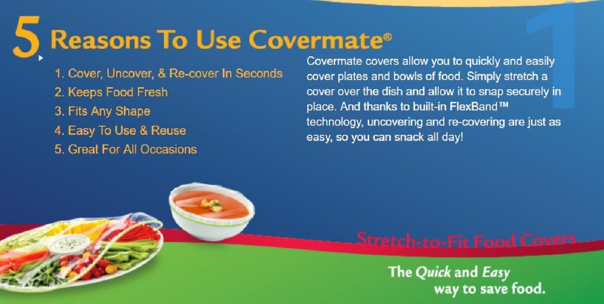 CoverMate Stretch-to-Fit Food Covers