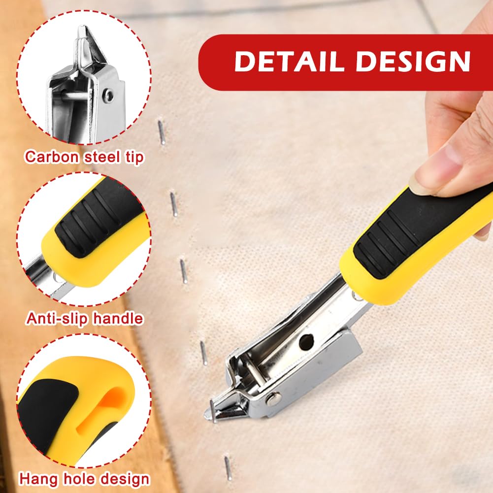 5Pcs Upholstery Staple Remover Tools Set with Nail Puller Pliers End Cutting Pliers Staple Puller Tack Lifter Fastener Remover for Furniture Floor Wall Car Photo Frame