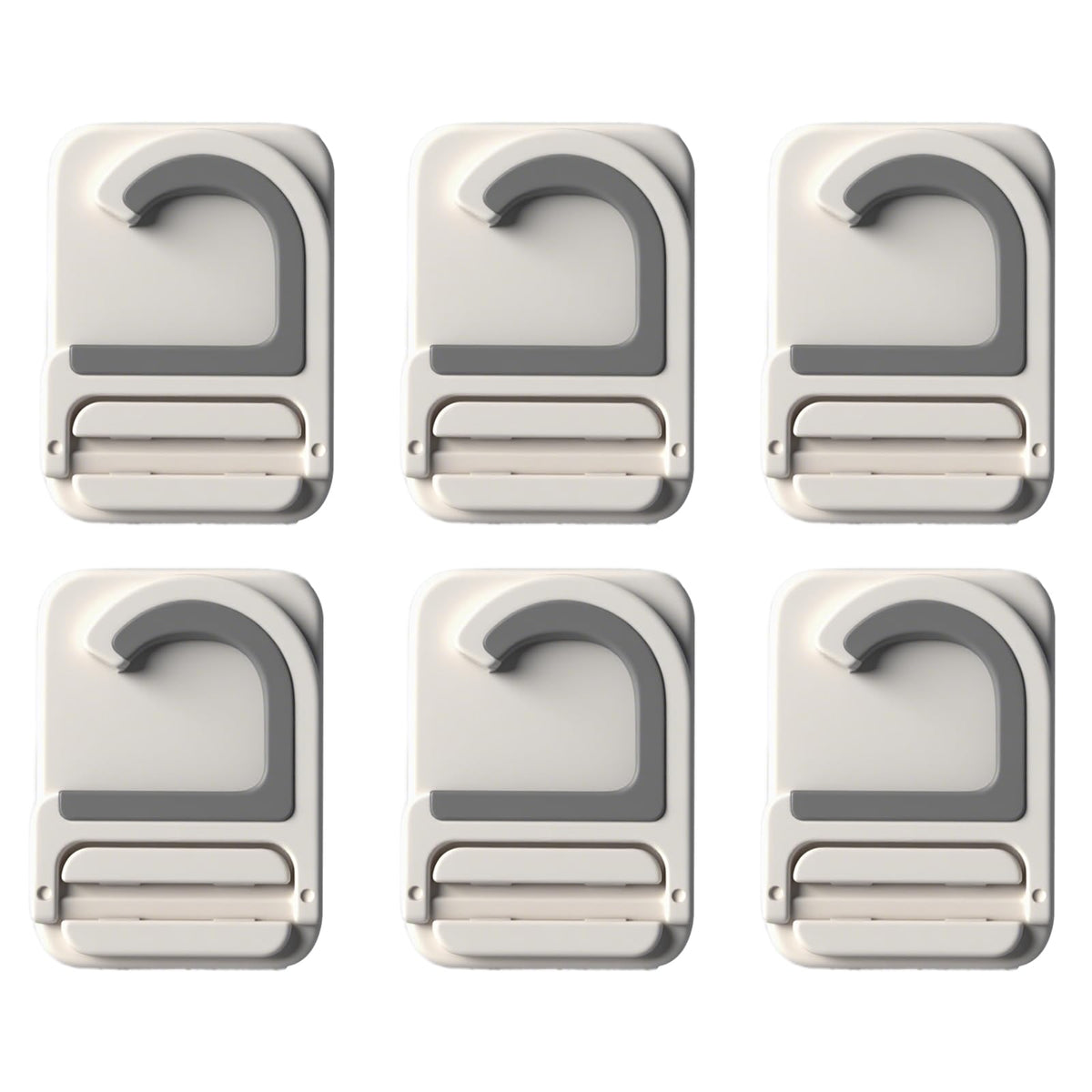 6Pack Broom Holder Wall Mount (6 Count)