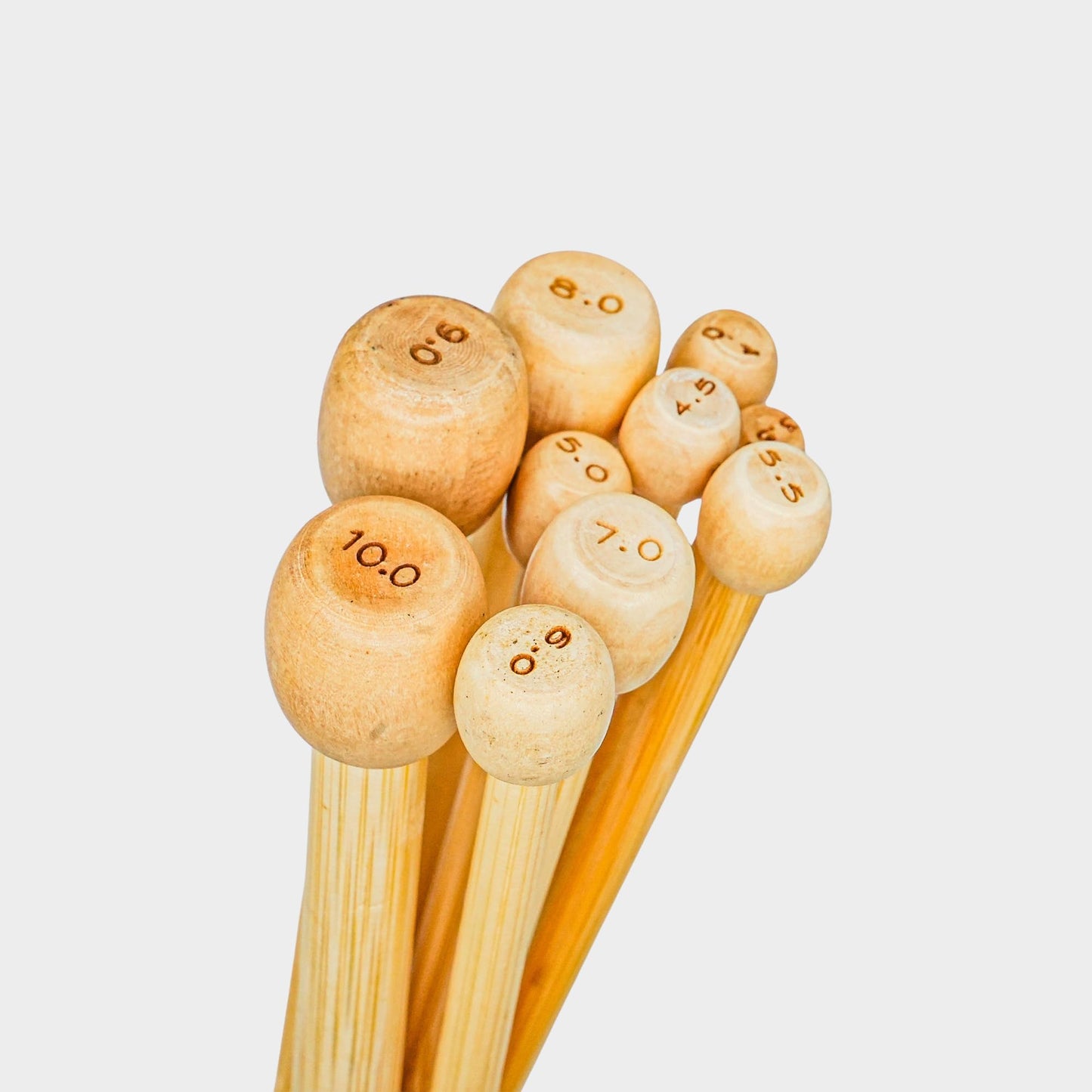Tunisian Crochet Hooks Set (13 inches)- Lightweight & Smooth Tunisian Crochet Hook Set of Diameter 3.5 mm to 10 mm Bamboo Crochet Hooks - Long Crochet Hook Set w/Bag - Knit/Crochet Set