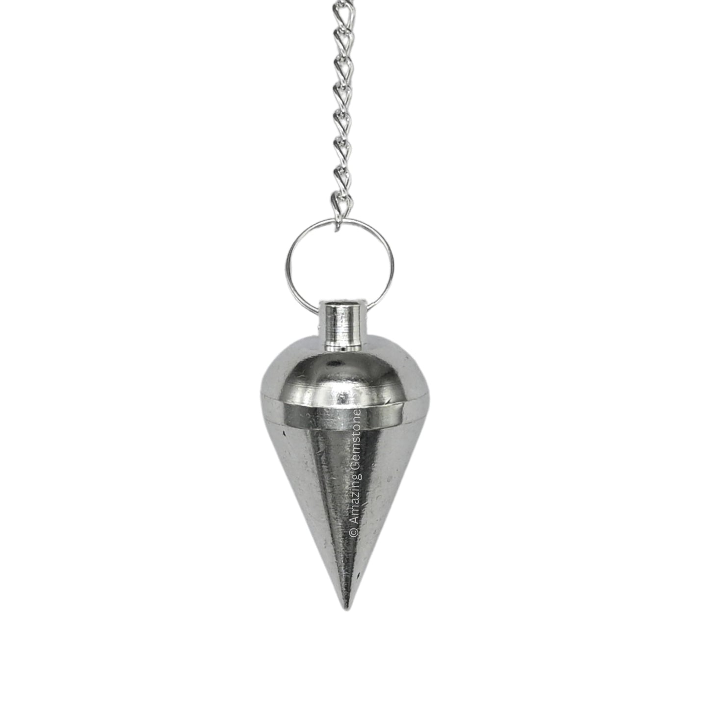 Amazing Gemstone Healing Metal Pendulums for Divination, Silver Dome Cone Steel Copper Pendulum High Energy Pendulo de Bronce Pendulos de Mesa MP103