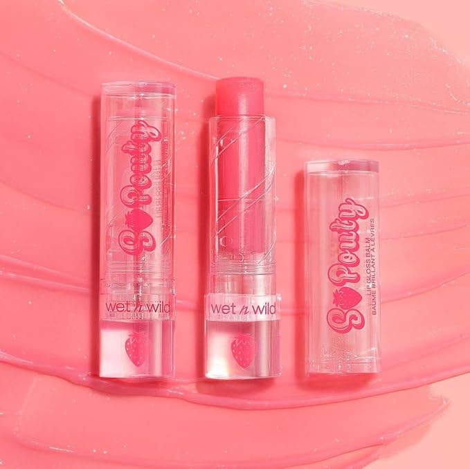 Tinted Lip Balm By Wet n Wild Perfect Pout So Pouty Lip Gloss Balm Pink Sweetest Pick (Pack of 3)