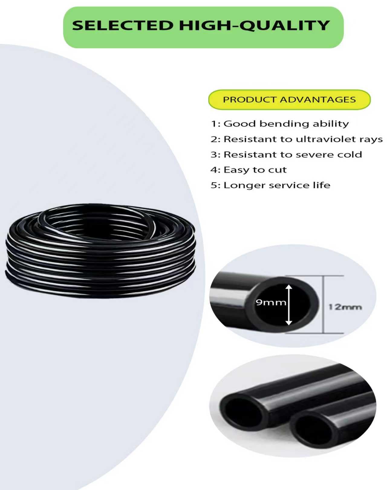 Drip Irrigation System,Automatic Garden Watering System,360° Adjustable Spray Sprinkler Kit, Easy Installation No Tools, Fine Mist Watering for Garden,Patio,Potted Plants,Courtyard Watering System