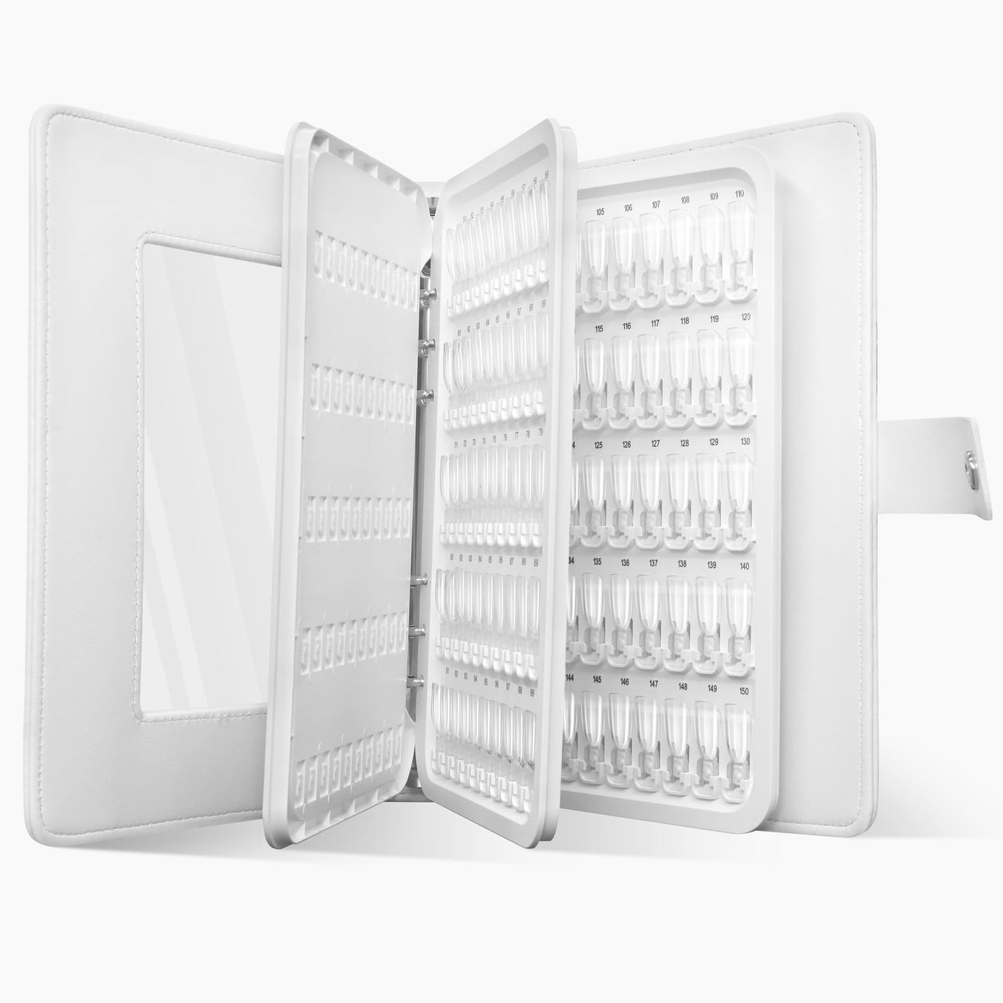 I·B·N G Upgraded Nail Color Swatches Nail Sample, Detachable 150 Nail Polish Color Display Book with Clear Nail Tips, C11